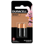 Duracell Specialty Alkaline MN21 size 12V batteries in 2-piece pack