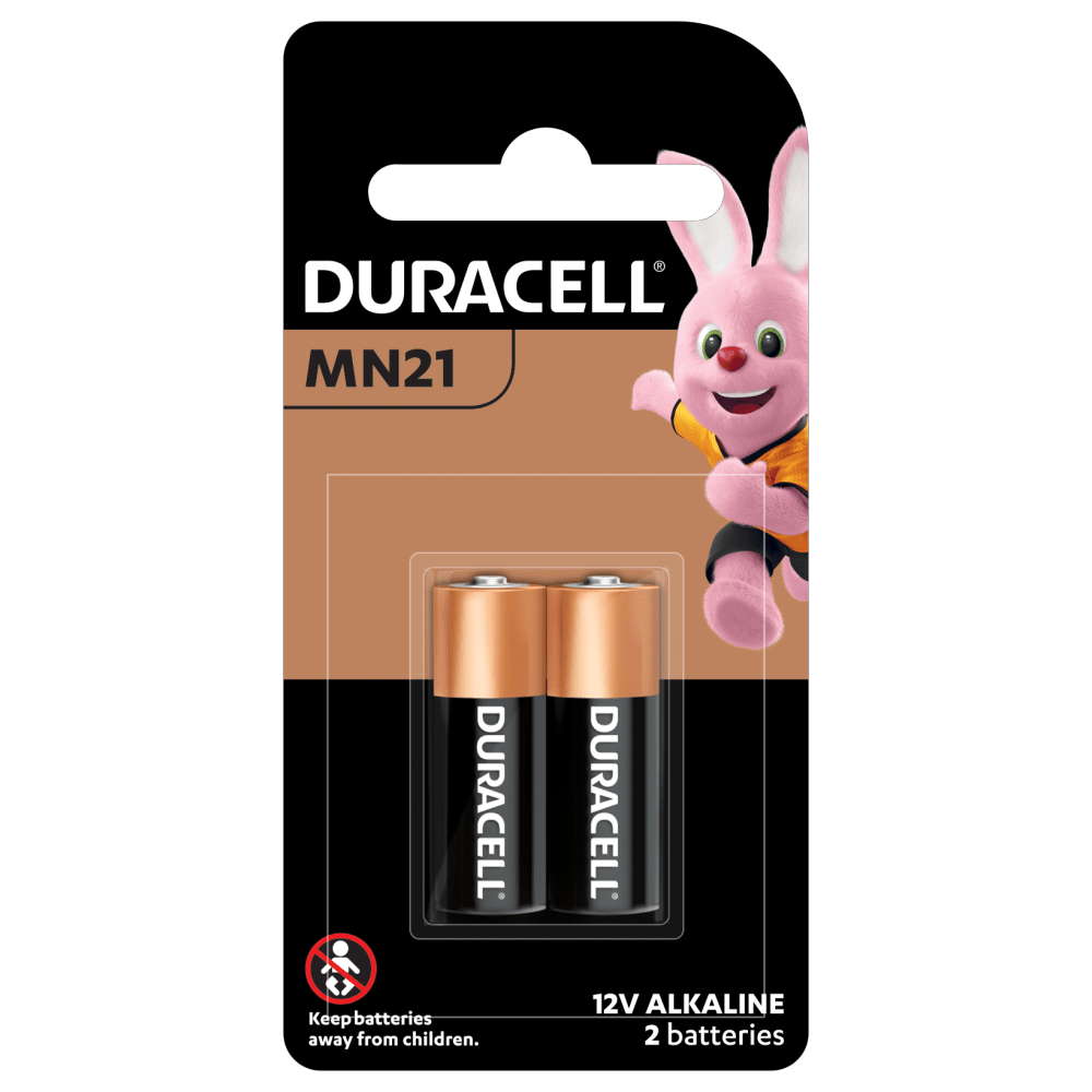Duracell Specialty Alkaline MN21 size 12V batteries in 2-piece pack