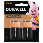 Duracell Alkaline Plus Type 9V batteries in 2-piece pack