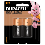 Duracell Alkaline Plus Type C-sized batteries in 2-piece pack