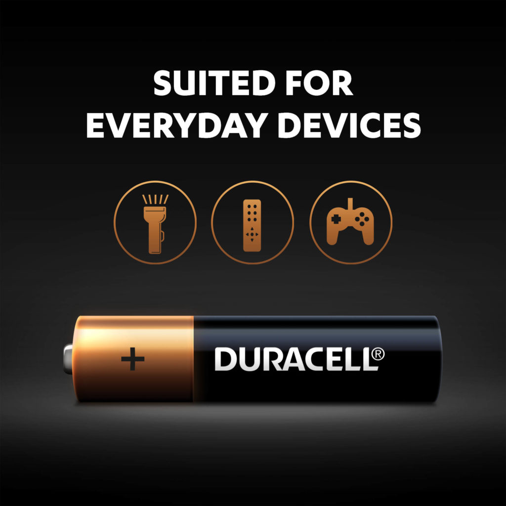 Duracell Plus batteries are multi-purpose alkaline batteries