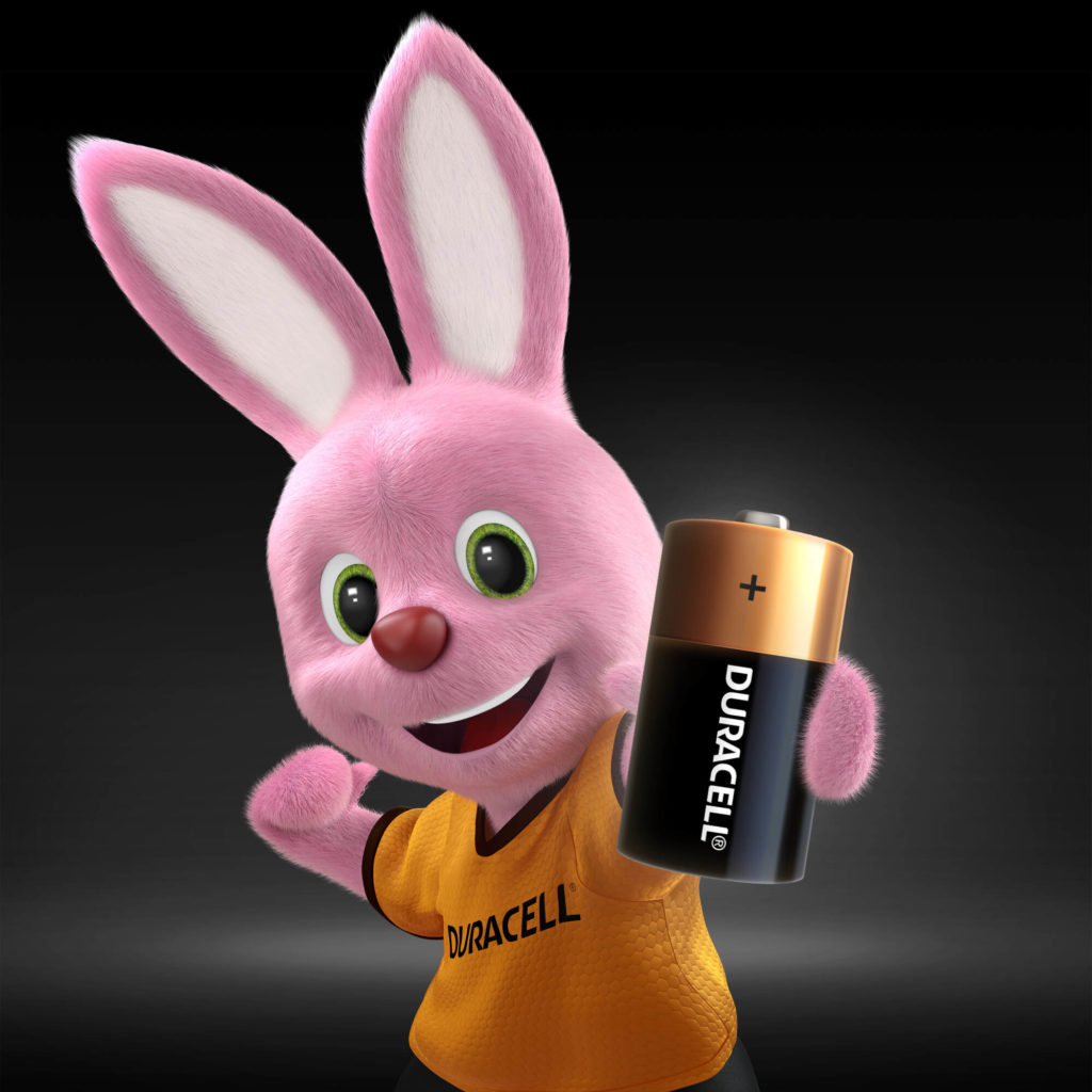 Bunny introducing Alkaline Plus Type C-sized battery