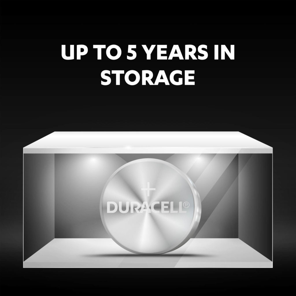 Unused Specialty Duracell LR44 size lithium coin batteries fresh and powered for up to 5 years in ambient storage